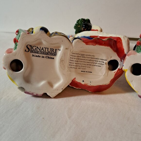 Signature Home Collection's Santa and Toy Bag, Tapered Candle Holder, set of 2 - Picture 7 of 9